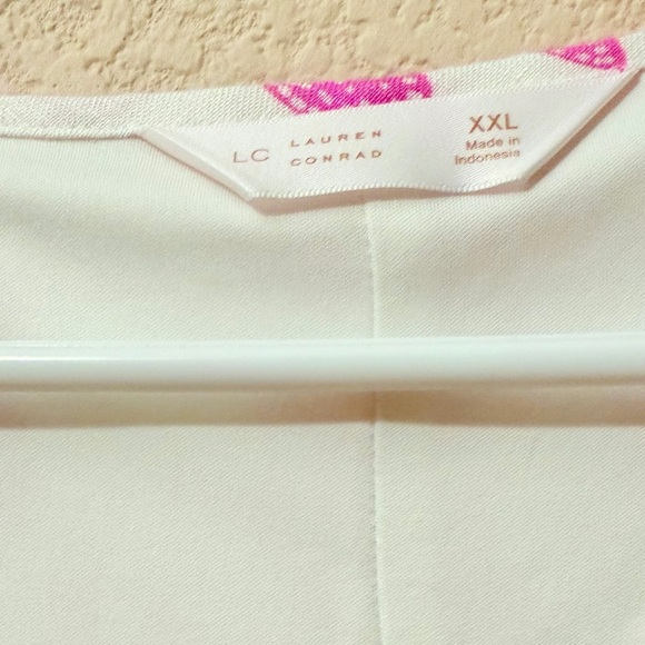 Lauren Conrad- Pink Floral V-Neck Sleeveless Midi Dress Size- XXL - Picture 5 of 5